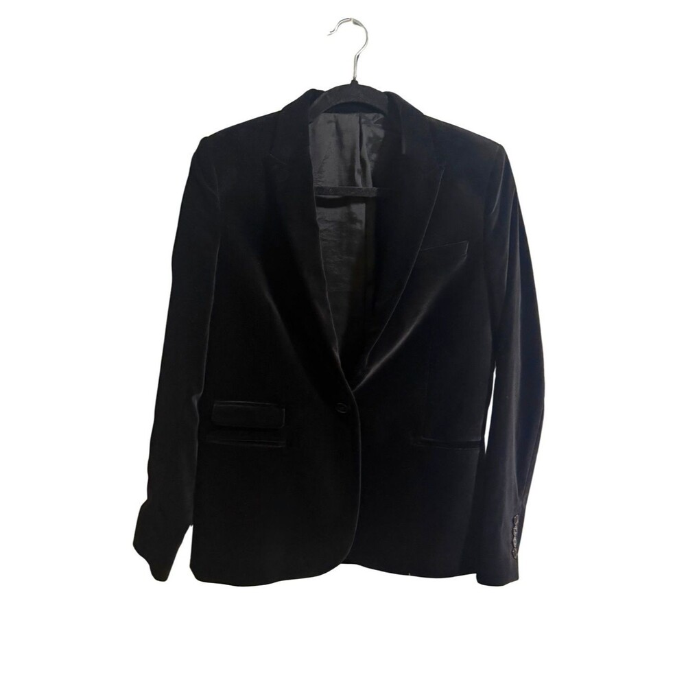 The Kooples Black Velvet Blazer
